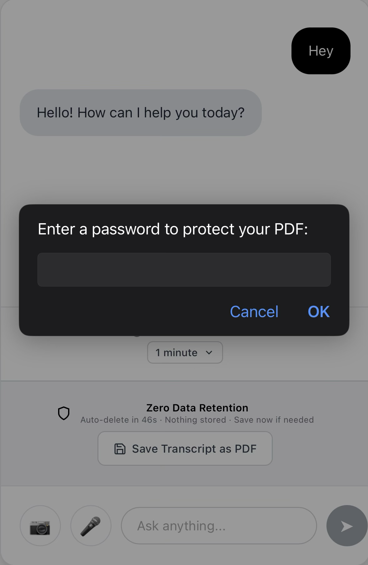 Step 3: Save transcript